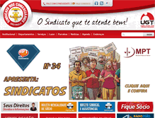 Tablet Screenshot of comerciarios.org.br
